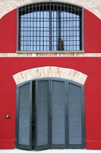Inferriata in metallo Ferrarini montate su una finestra