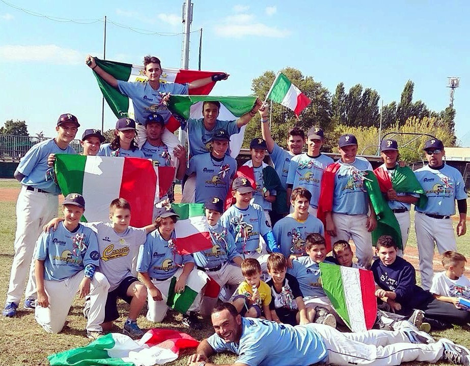 I ragazzi vittoriosi del Crocetta Baseball